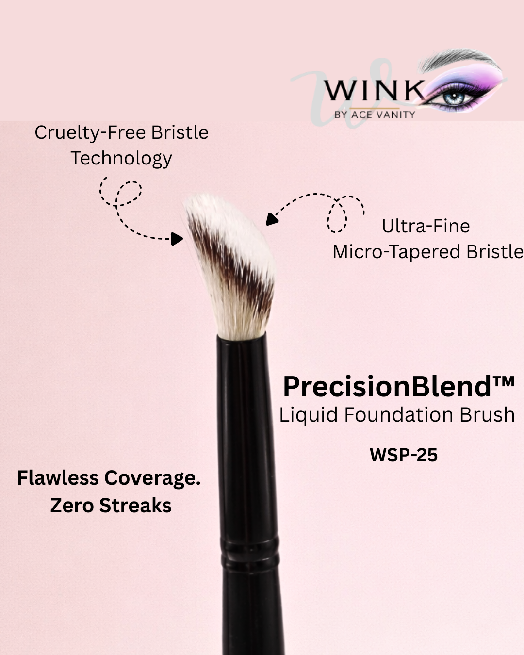 WINK PrecisionBlend™ Foundation Brush - WSP-25