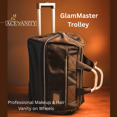 GlamMaster Trolley – Professional Makeup & Hair Vanity on Wheels