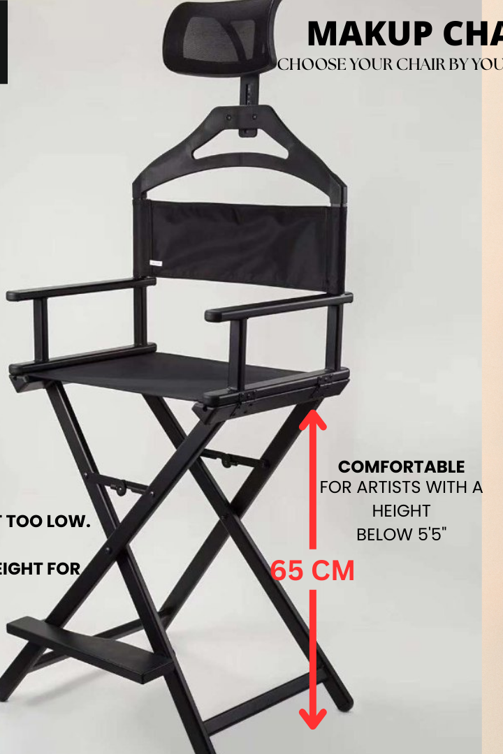 Makeup Chair with Headrest, Free Bag and name customisation