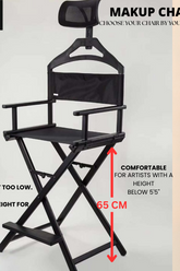 Makeup Chair with Headrest, Free Bag and name customisation