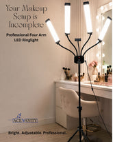 Four Arms LED Light with Tripod Stand | Ace Vanity