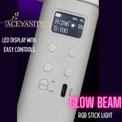GlowBeam RGB – Professional Stick Light for Creative Studios