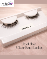 "CINDRELLLA" - Real Hair Clear Band Eyelash