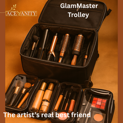 GlamMaster Trolley – Professional Makeup & Hair Vanity on Wheels