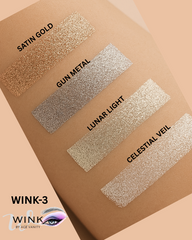 WINK-3 Eyeshadow Palette | 4 Glitter Shades | WINK by Ace Vanity