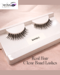 "BARBIE" - Real Hair Clear Band Eyelash