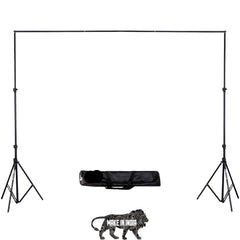 Background Stand Kit ((9 x 9 Feet) | Backdrop Photography and Videography | Adjustable | Foldable and Portable | With Carry Bag and Backdrop Curtain