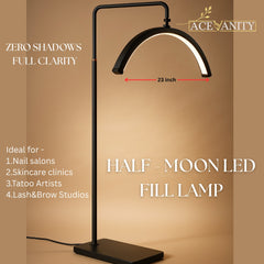 Half Moon LED Lamp – Professional Salon & Clinic Lighting