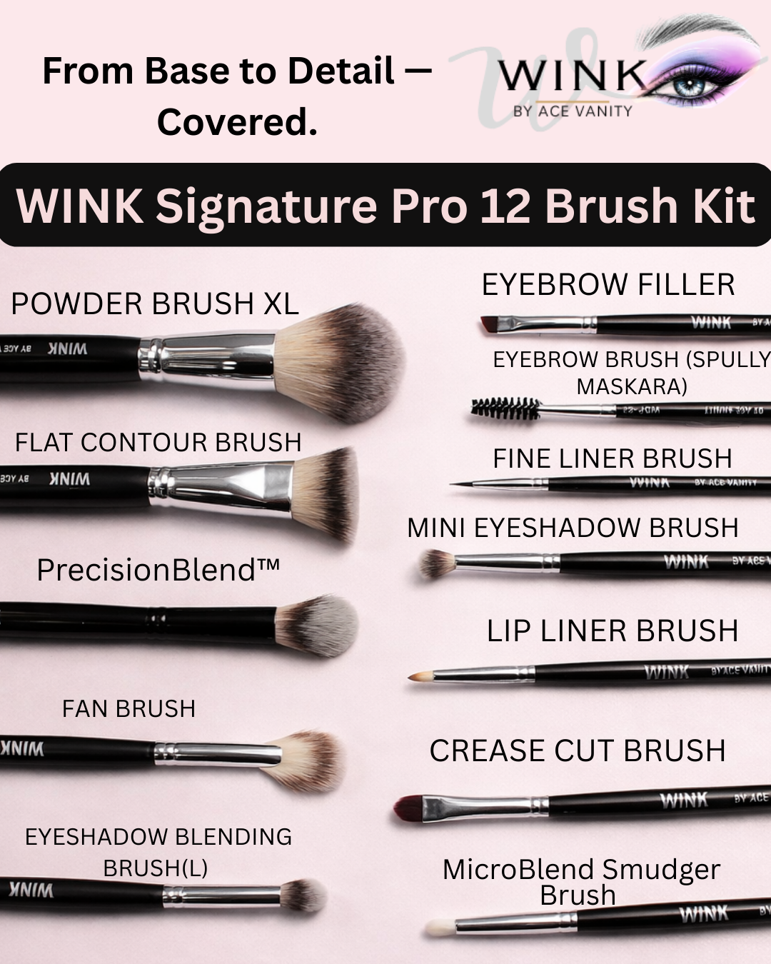 WINK Signature Pro 12 Brush Kit