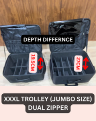 Ace Vanity’s- XXXL TROLLEY WITH LIP TRAY(DUAL ZIPPER)