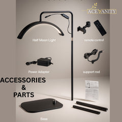 Half Moon LED Lamp – Professional Salon & Clinic Lighting