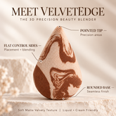 VelvetEdge Precision Beauty Blender | 3D Makeup Sponge
