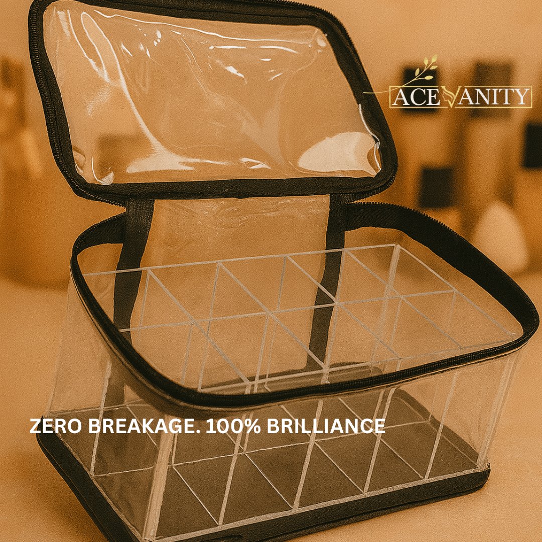Clear pouch organisers - Ace Vanity