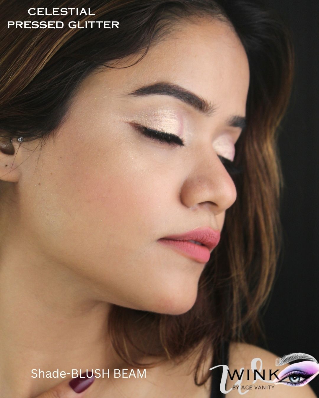 WINK Celestial Pressed Glitter – Blush Beam ( High Shine)