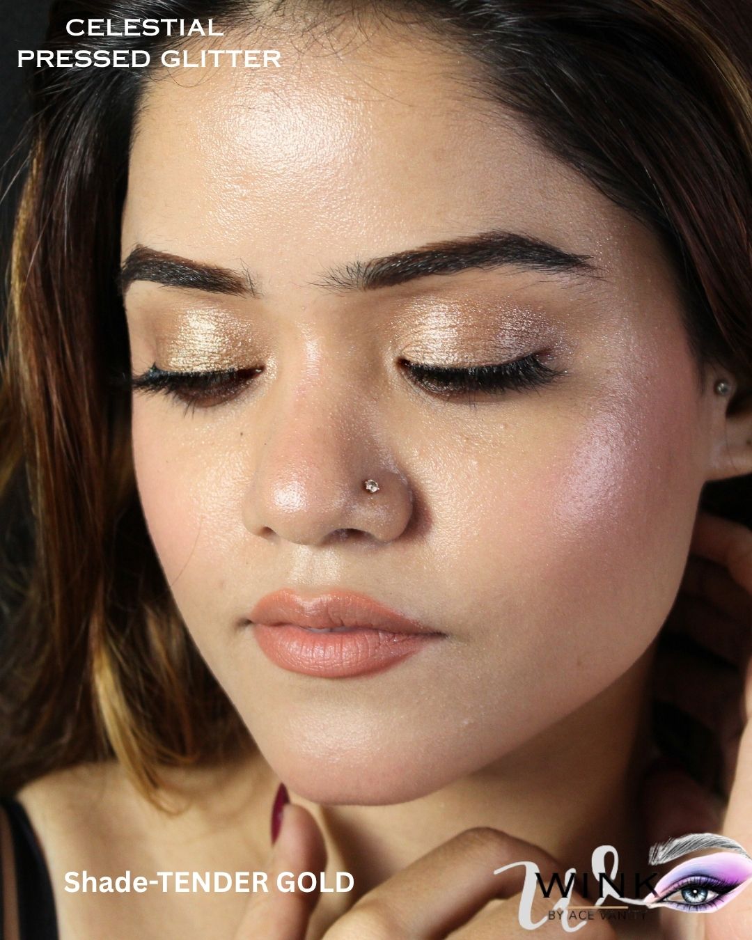 Ace Vanity WINK Celestial Pressed Pigment - Tender Gold