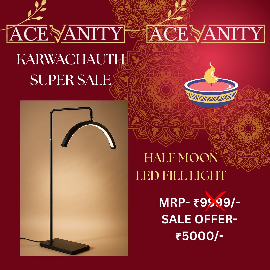 Karwa Offer 15-Half Moon LED Lamp – Professional Salon & Clinic Lighting