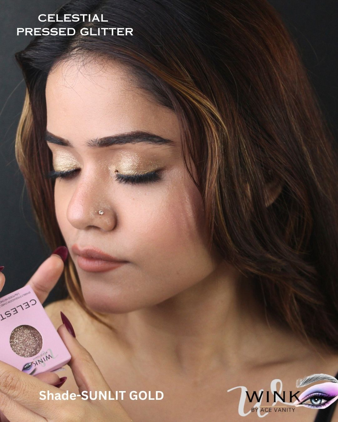 WINK Celestial Pressed Glitter- SUNLIT GOLD