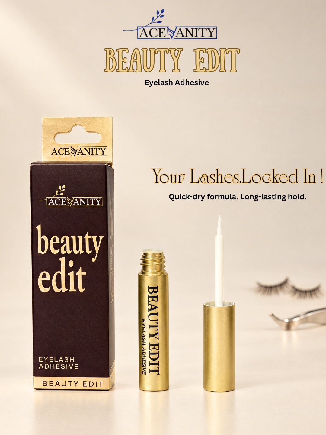 Beauty Edit Eyelash Adhesive | Transperent Lash Glue – 5g