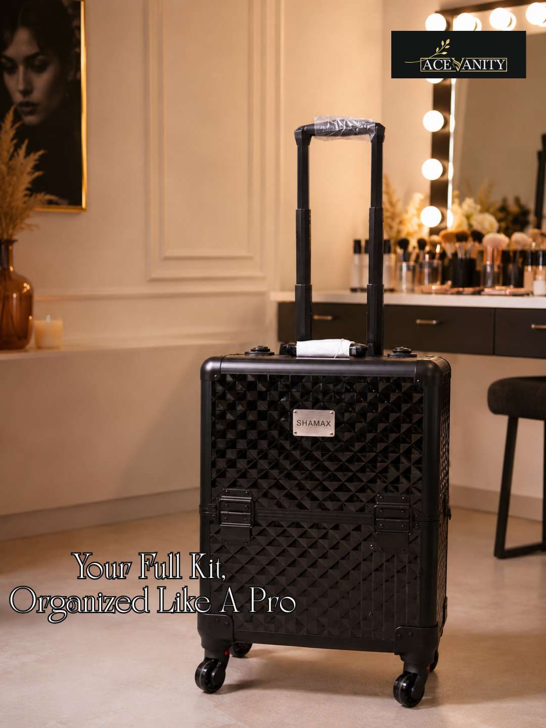 3643 Vanity Trolley – Black