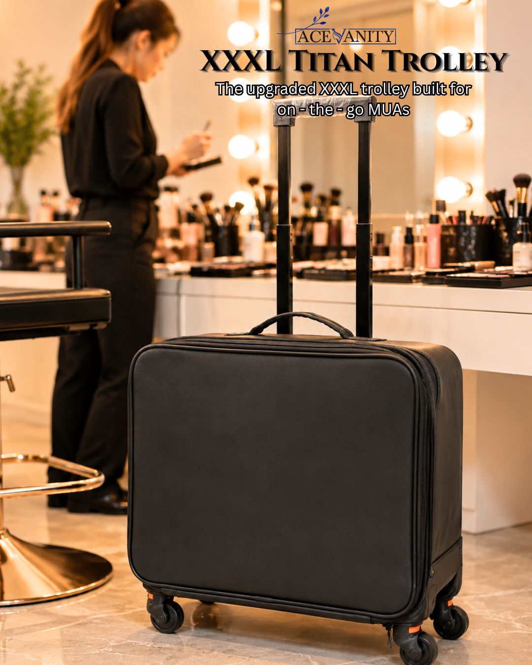 Ace Vanity XXXL Titan Vanity Trolley with Organizer