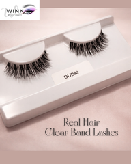" DUBAI" - Real Hair Clear Band Eyelash