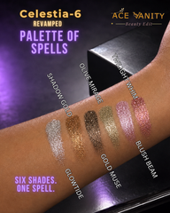 Celestia-6 Eyeshadow Palette of Spells | 6 Premium Glitter Shades | WINK by Ace Vanity