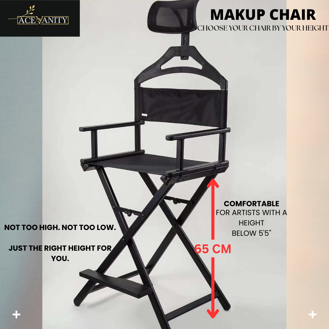 Makeup Chair with Headrest, Free Bag and name customisation