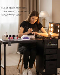 Ace GlideStation™ Portable Nail Table | Professional Nail Workstation