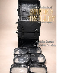 Studio Vanity Trolley Double Decker | Ace Vanity Pro