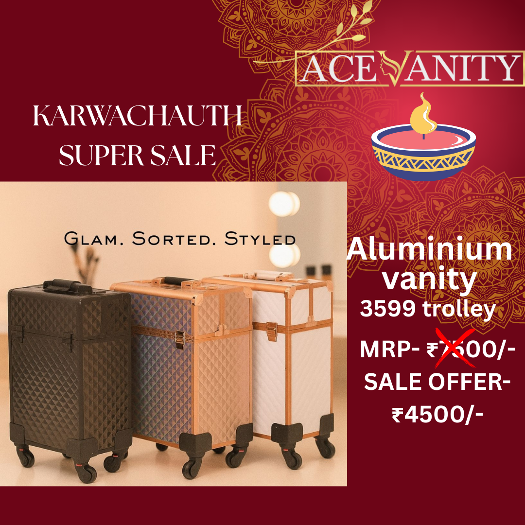 Luxury Vanity Trolley 3599 | Ace Vanity Professional Makeup Storage-KARWAOFFER-003