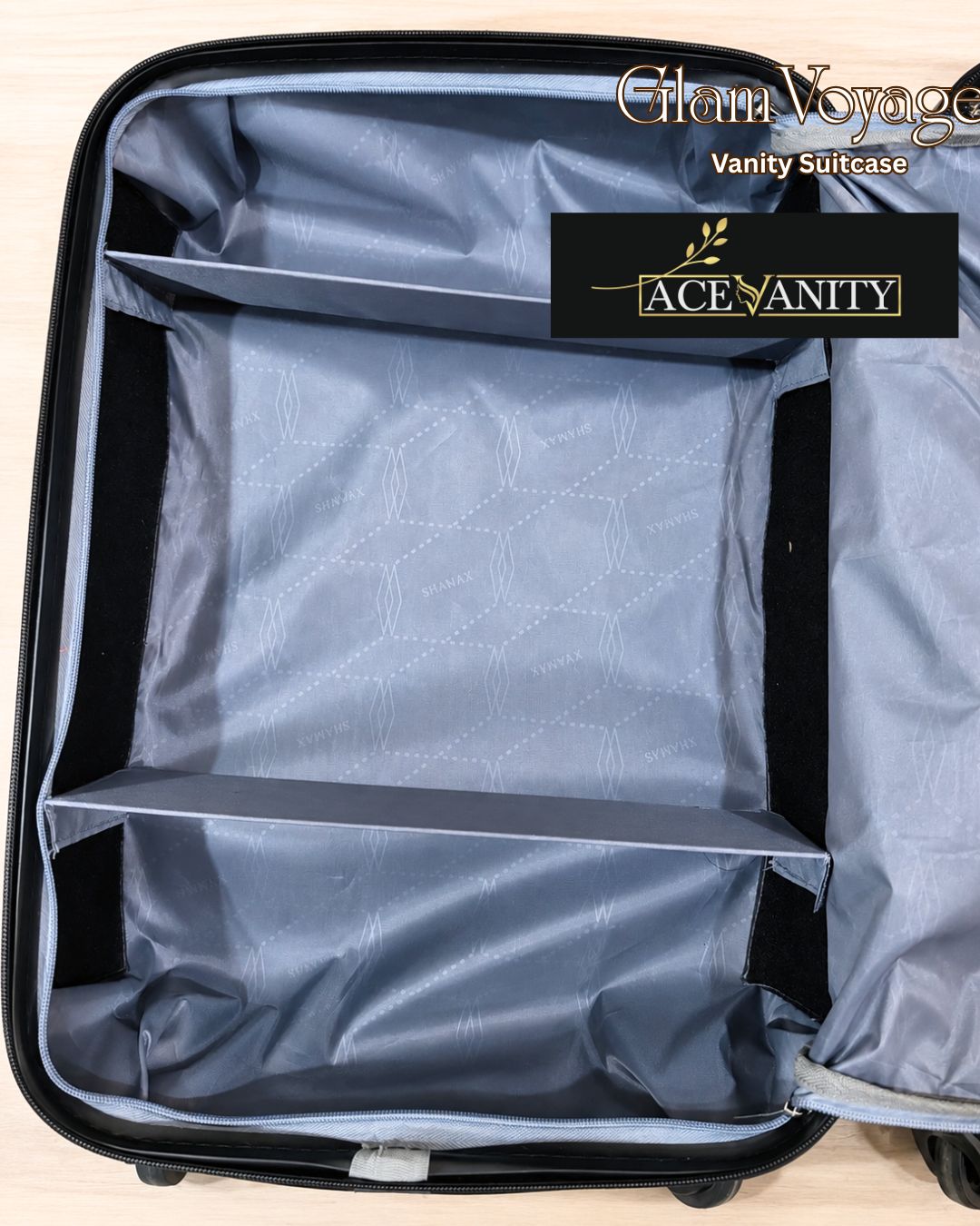 GlamVoyage Vanity Suitcase by Ace Vanity