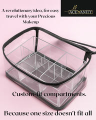 ACE "FlexiVault" - Adjustable Acrylic Organizer for Makeup & Skincare- KARWAOFFER-006