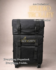 Studio Vanity Trolley Double Decker | Ace Vanity Pro