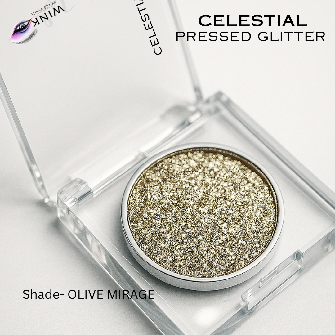 WINK Celestial Pressed Glitter – Olive Mirage (High Shine)