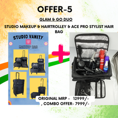 Glam & Go Duo – Makeup & Hair Trolley Set