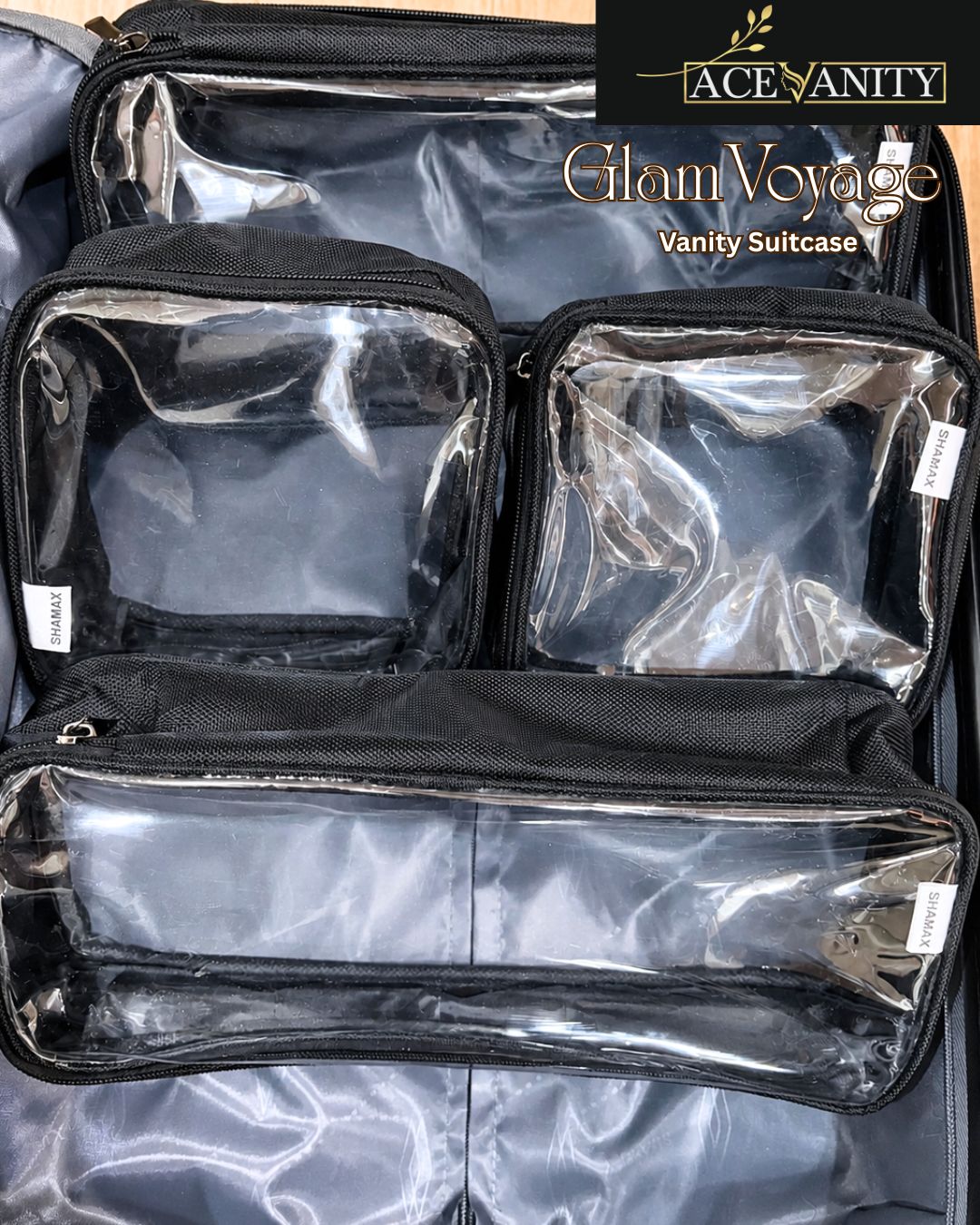 GlamVoyage Vanity Suitcase by Ace Vanity