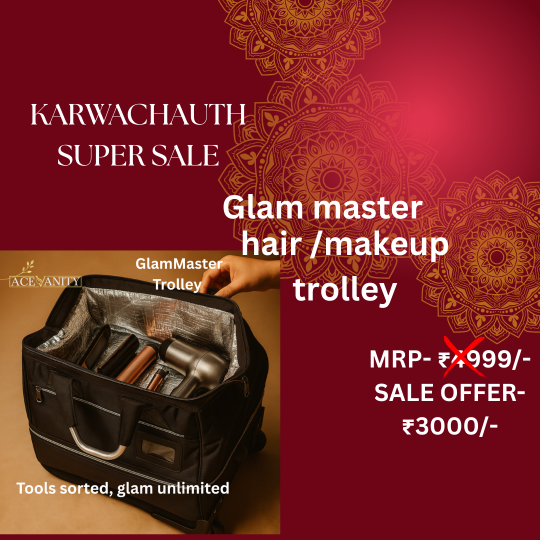 GlamMaster Trolley – Professional Makeup & Hair Vanity on Wheels- KARWAOFFER-008