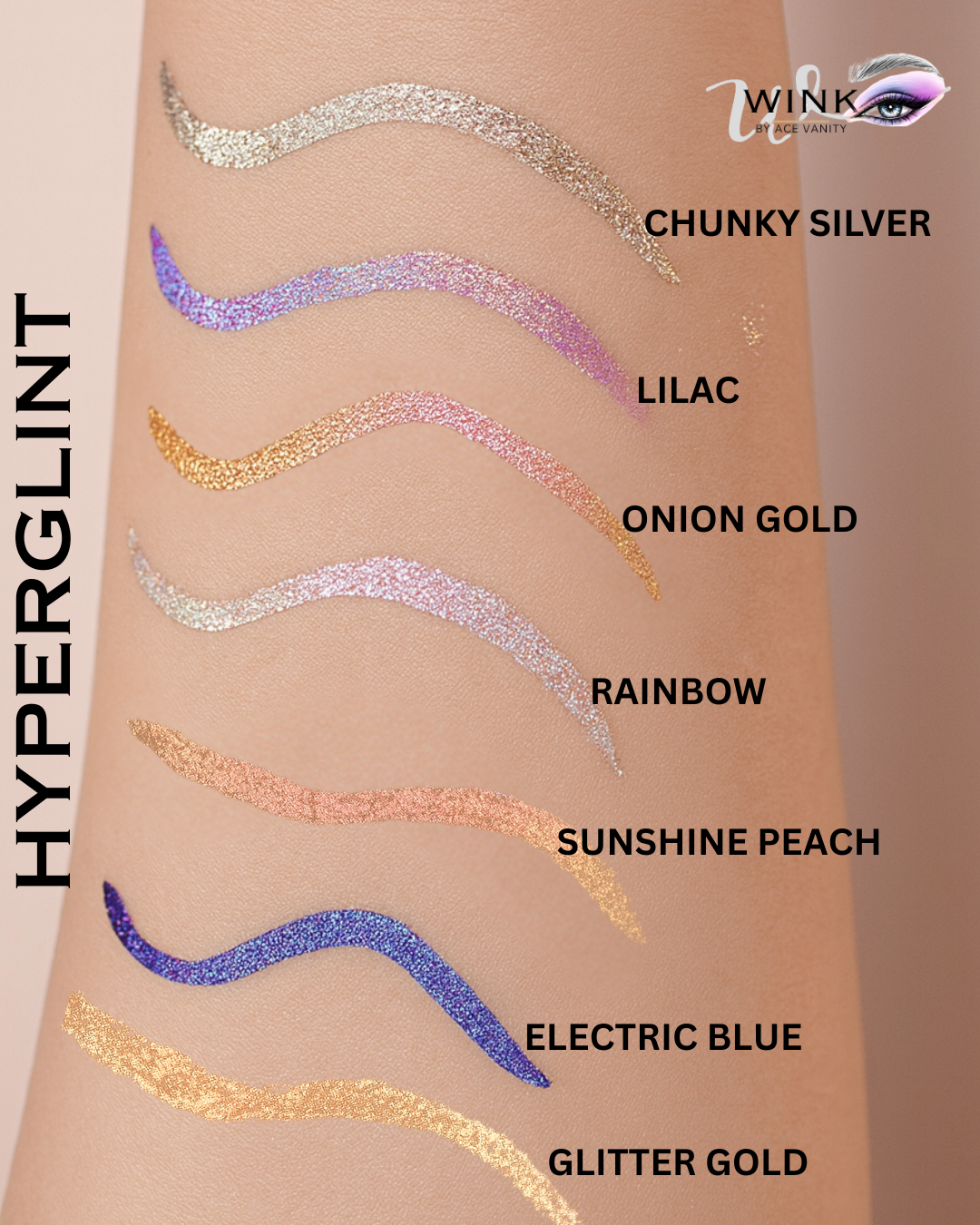 HyperGlint Liquid Eyeliner – ONION GOLD(Liner to Shadow)