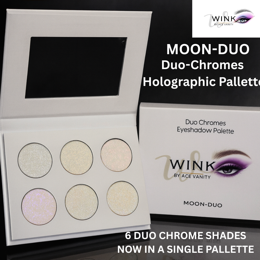 Moon-Duo Duo Chrome Eyeshadow Palette – WINK by Ace Vanity