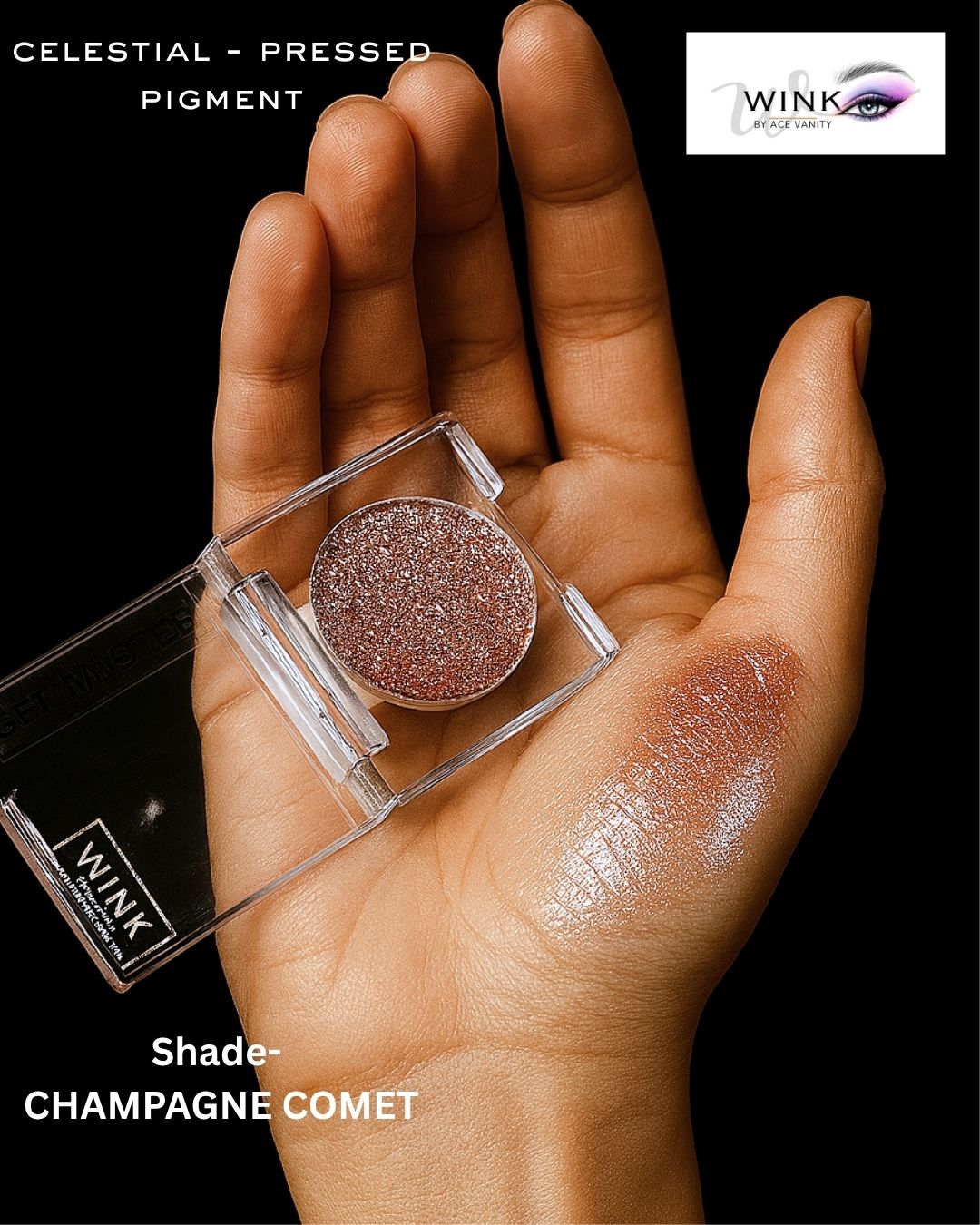 WINK Celestial Pressed Eyeshadow- “CHAMPAGNE COMET”