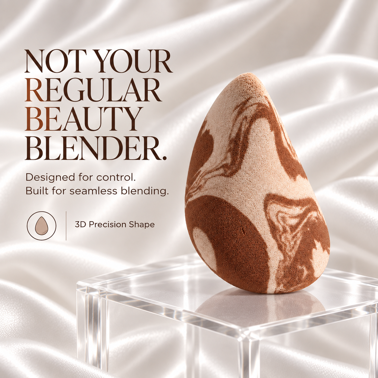 VelvetEdge Precision Beauty Blender | 3D Makeup Sponge