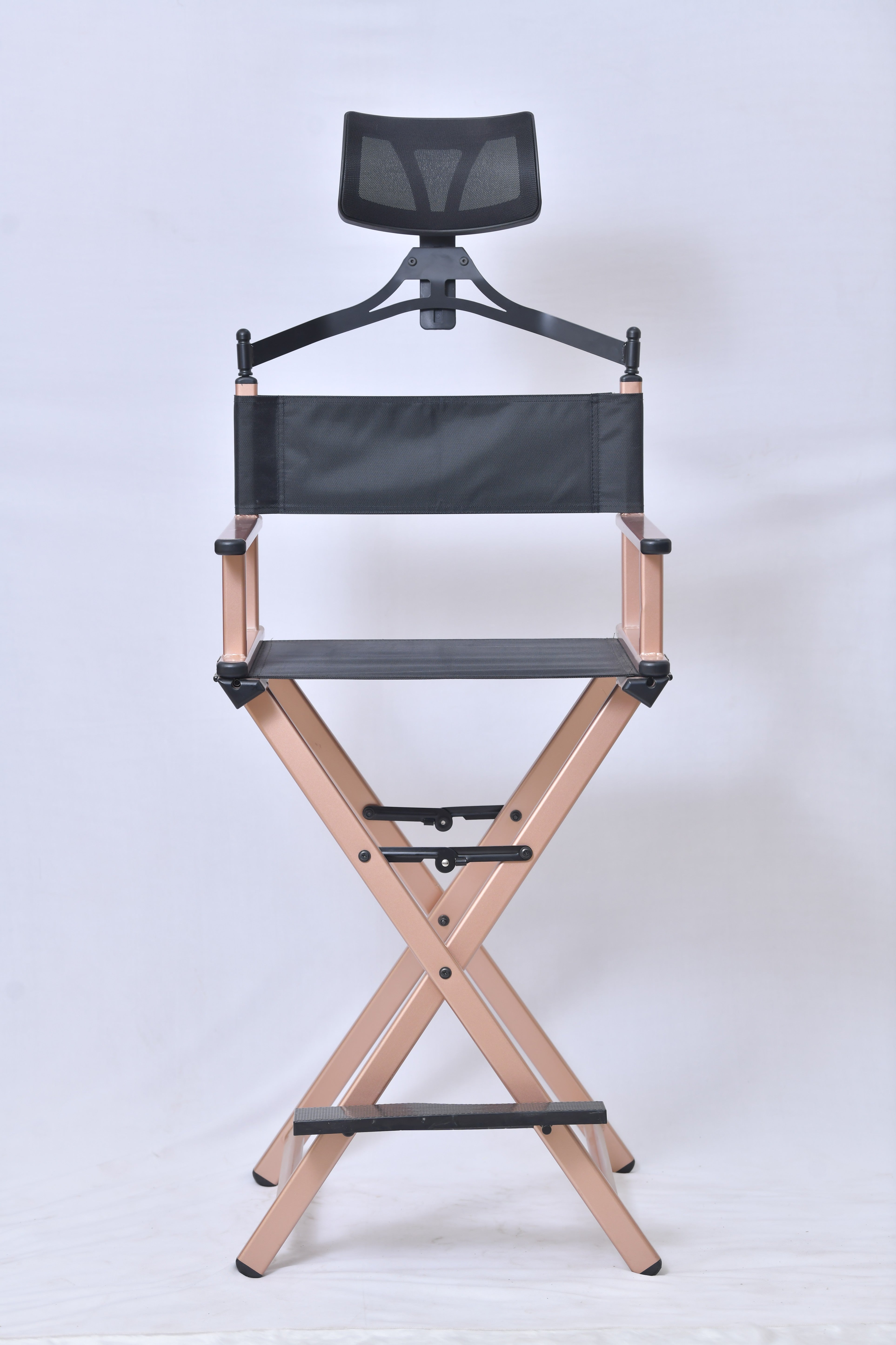 MAKEUP CHAIR WITH HEADREST & Free Bag (rosegold)