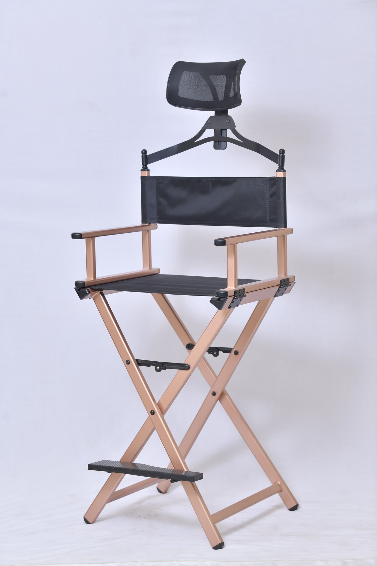 MAKEUP CHAIR WITH HEADREST & Free Bag (rosegold)