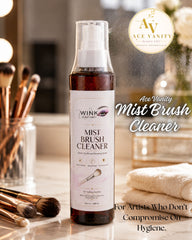 Mist Brush Cleaner by Ace Vanity | Quick-Dry Makeup Brush Cleansing Spray