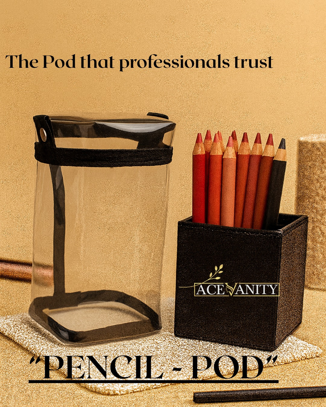 PENCIL POD – Professional Lip & Eye Pencil Organizer