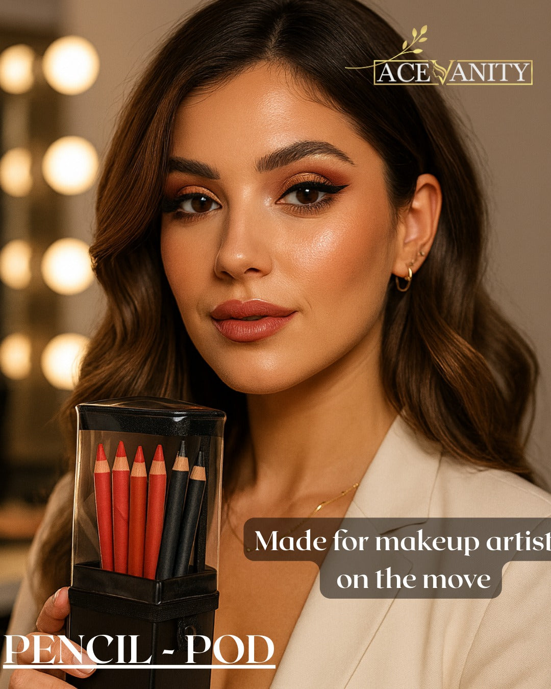 PENCIL POD – Professional Lip & Eye Pencil Organizer