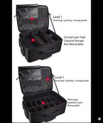 XXXL makeup trolley bag- Single Zipper