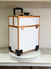 Vanity Trolley 3599 ( White and Gold )