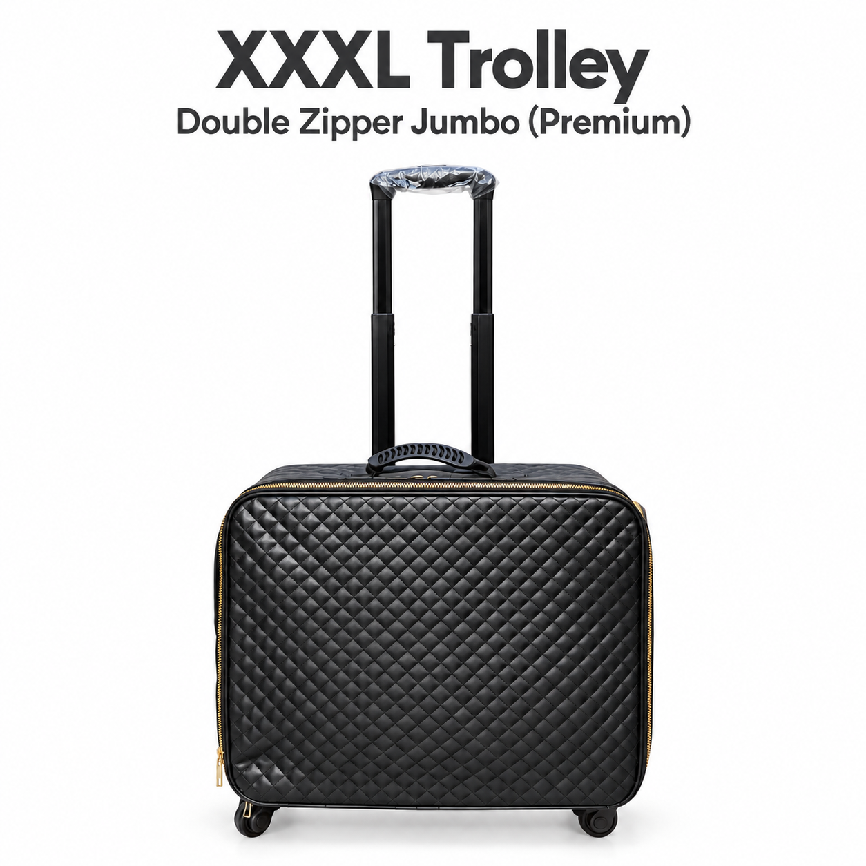 XXXL Double Zipper Jumbo Makeup Trolley (Premium) | Ace Vanity