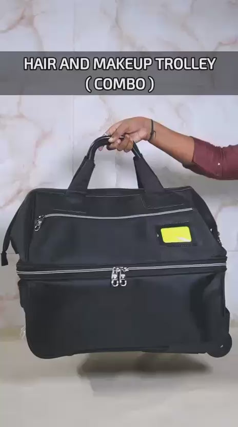 GlamMaster Trolley – Professional Makeup & Hair Vanity on Wheels